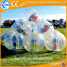 Bola de parachoques TPU comprar / equipo de fútbol burbuja / inflable de fútbol de burbuja